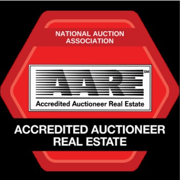 Accredited Auctioneer of Real Estate (AARE) badge